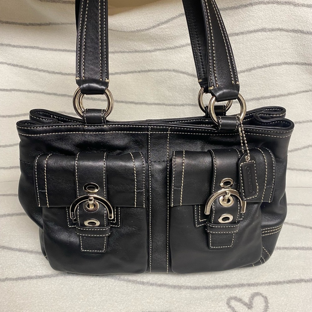 Coach Soho Black Leather Women's Bag